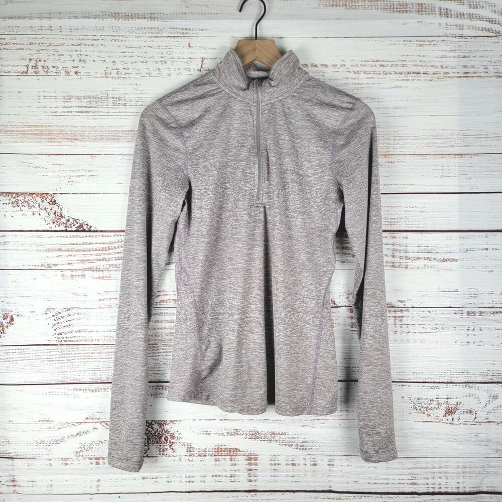 Nike Dri-Fit Element 1/4 Zip Running Shirt Women's XS Stretch Reflective EUC